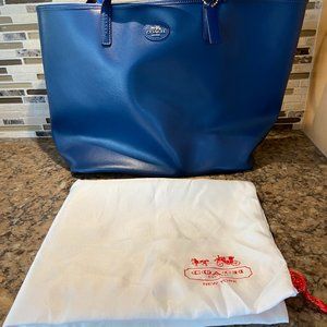 Coach Blue Tote Bag